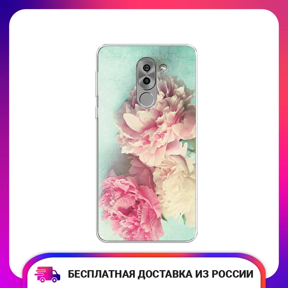 Чехол Силиконовый для Huawei Honor 6X защитный тонкий мягкий чехол-накладка с рисунком |