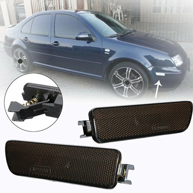 

Car Front Bumper Side Marker Light Turn Signal Light Lamp Repeater for GOLF JETTA MK4 1999-2005