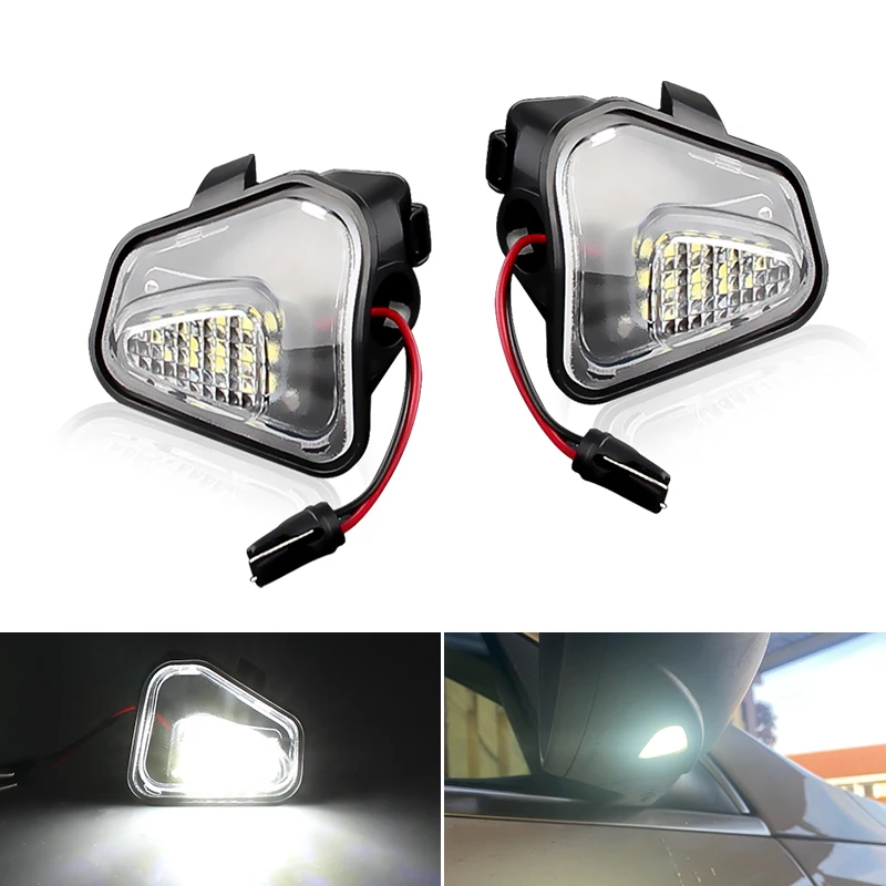 

2 шт. для VW Passat B7 CC Scirocco Jetta MK6 EOS Beetle R светодиодное боковое зеркало заднего вида, напольная лампа заземления, пудинг, приветственный свет