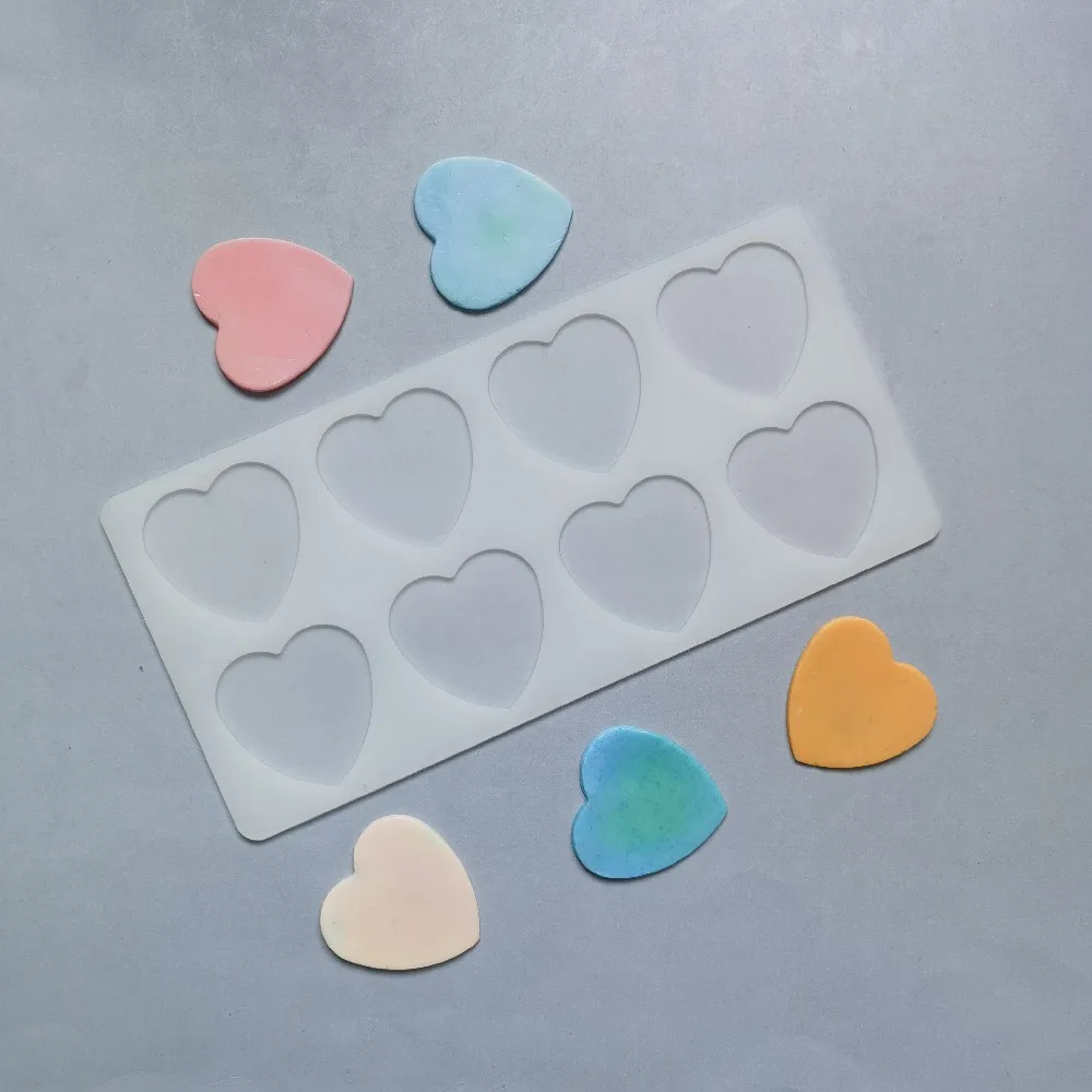 

Heart Cake Decoration Mold Love Shaped Silicone Chocolate Candy Baking Mould 3D Gift Chocolate Plug-in Making tools