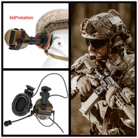 comtac tactical headset comtac iii airsoft sports arc helmet bracket earmuffs noise reduction pickup shooting earphone u94 ptt