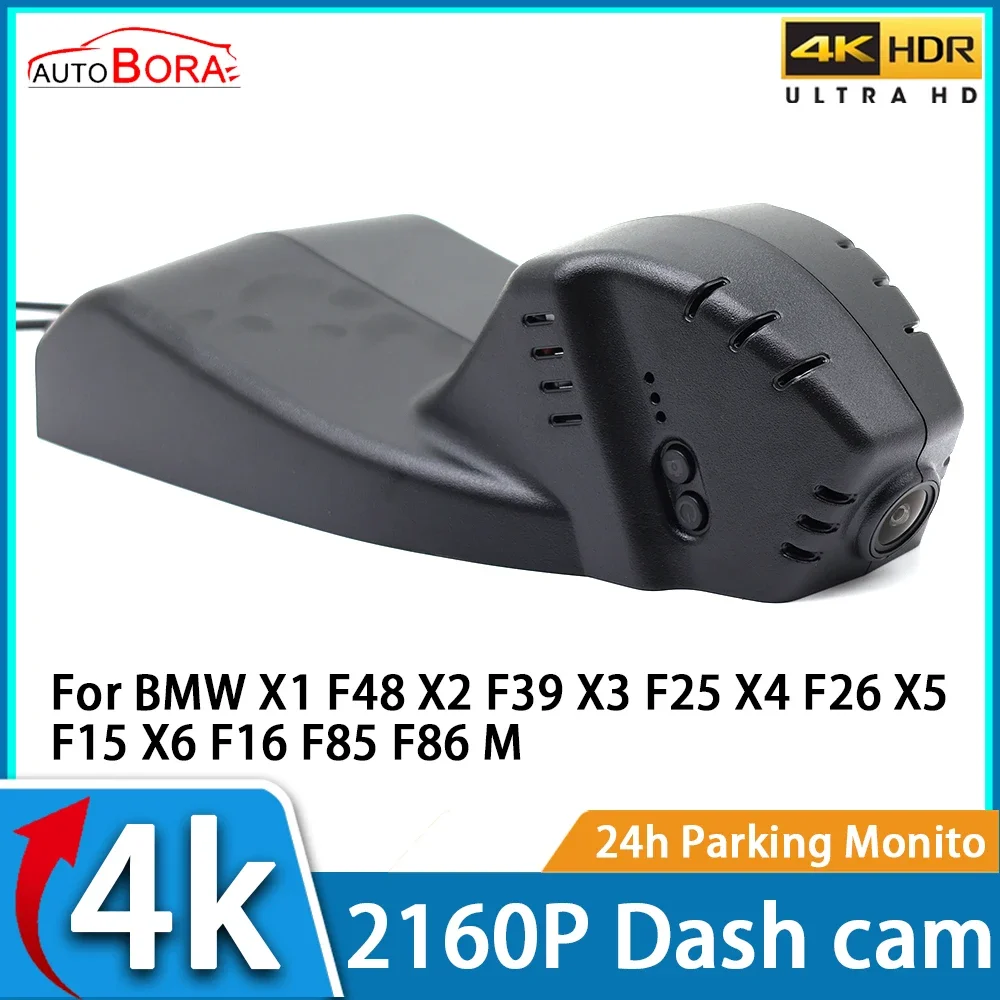 

AutoBora DVR Dash Cam UHD 4K 2160P Car Video Recorder Night Vision for BMW X1 F48 X2 F39 X3 F25 X4 F26 X5 F15 X6 F16 F85 F86 M