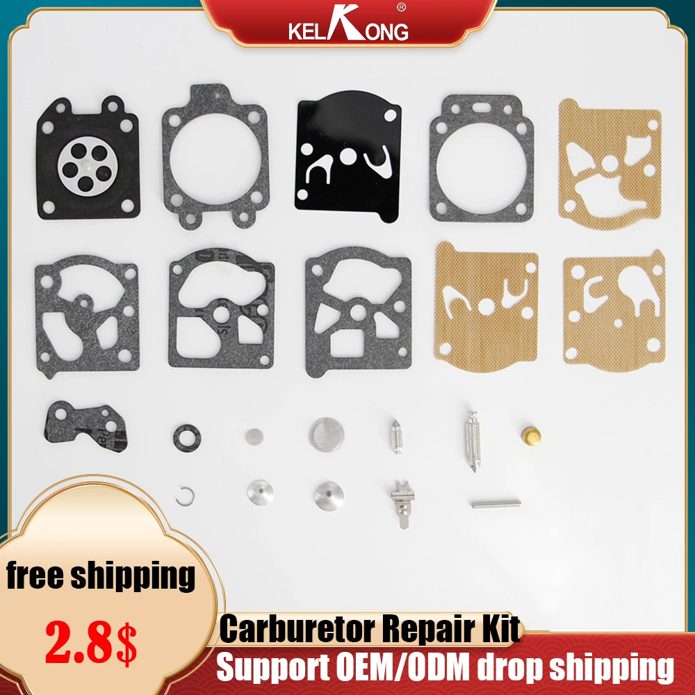 KELKONG Carburetor Walbro Carb Repair Kit For STIHL HS72 HS74 HS76 HS75 HS80 HS85 K20-WAT K20 WAT