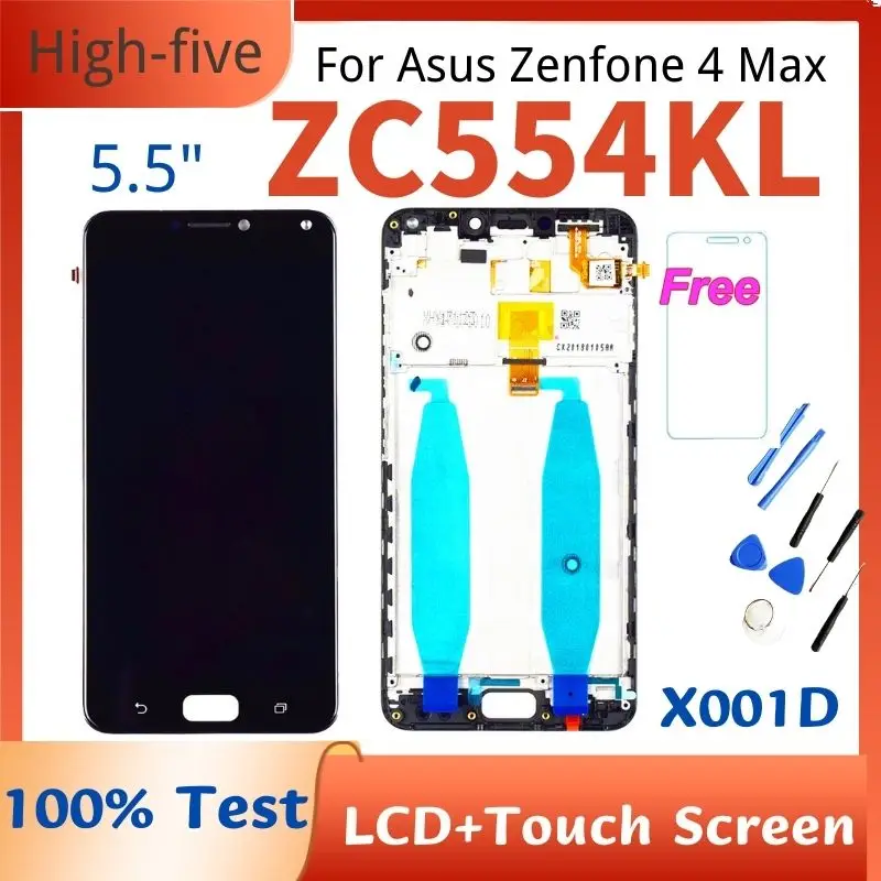 

Original 5.5'' For Asus Zenfone 4 Max ZC554KL LCD Display Touch Screen Digitizer Replacement Parts ZenFone 4 Max ZC554KL X001D