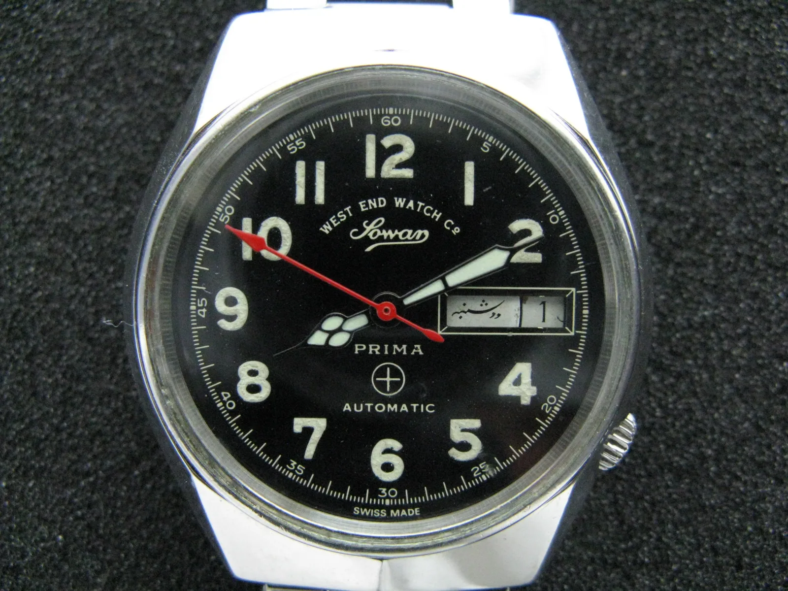 

Westend prima（Unknown language+English）Full-automatic men's military watch imported from Switzerland