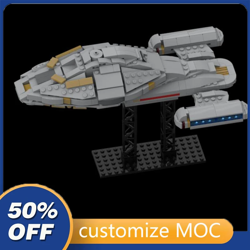 

390 детали USS Voyager NCC - 74656 Стандартный космический корабль Модульные строительные блоки игрушки на день рождения Рождественские подарки для д...