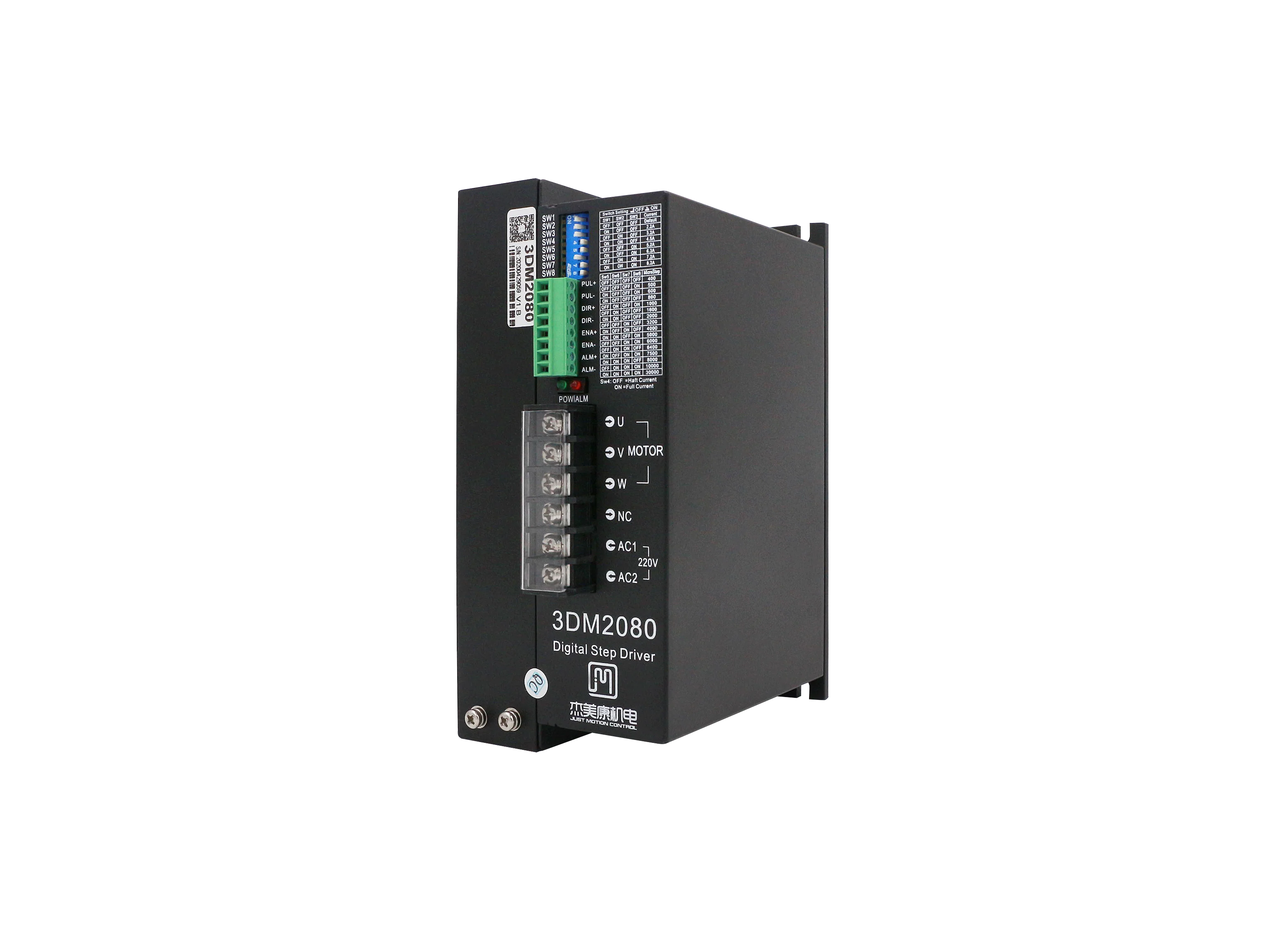 110J12161-360+3DM2080 комплект шагового двигателя Nema 42 3-фазный двигатель 12 Нм и драйвер