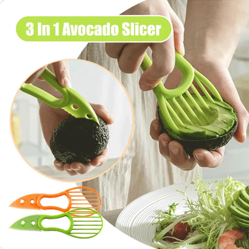 3 в 1 ломтерезка для авокадо Ломтерезка масла и фруктов резак разделитель