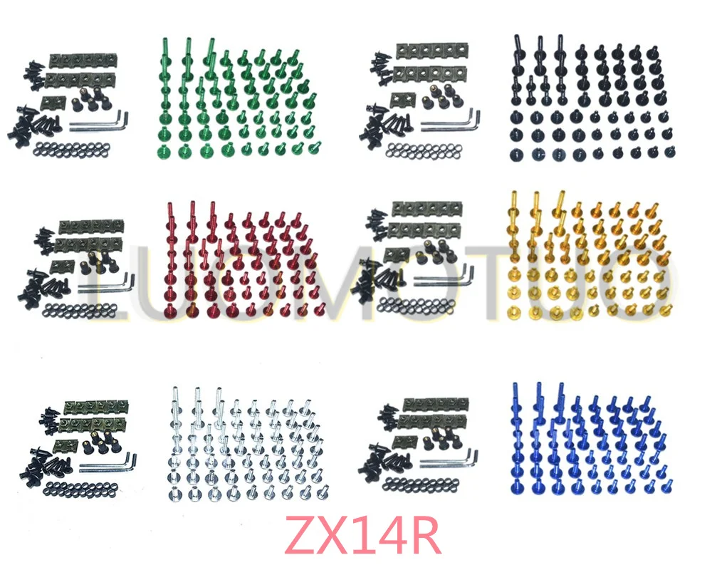 

CNC Complete Fairing Bolts Bodywork Screws Nuts Kit For Fit Kawasaki ZX14R 2012-2015 ZZ-R1400