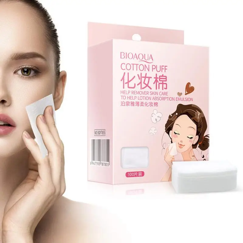 

100 шт. одноразовые ватные диски для макияжа, прокладки для ногтей, искусство, бриллиантовые диски, косметика для лица, средство для снятия макияжа, Чистый инструмент TSLM2