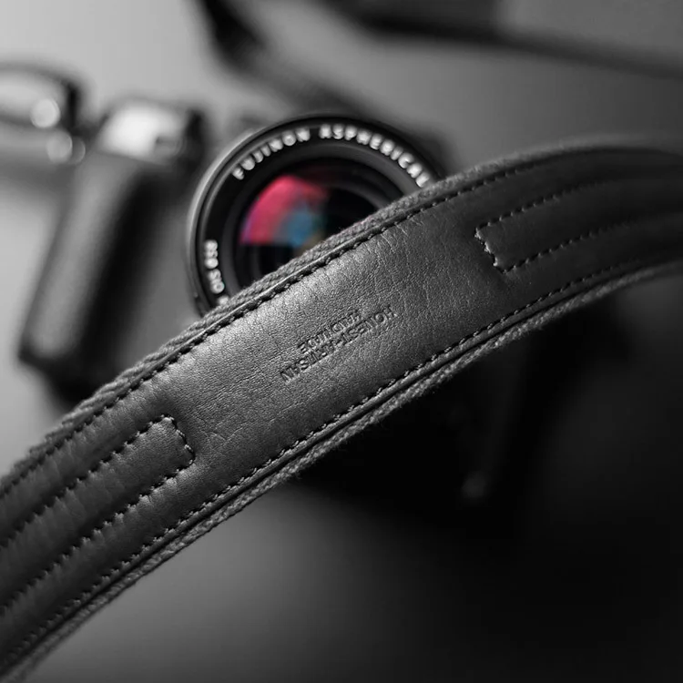 Широкий ремешок на плечо для камеры из натуральной кожи ручной работы HONEST-ARTISAN (регулируемый плечевой ремень)