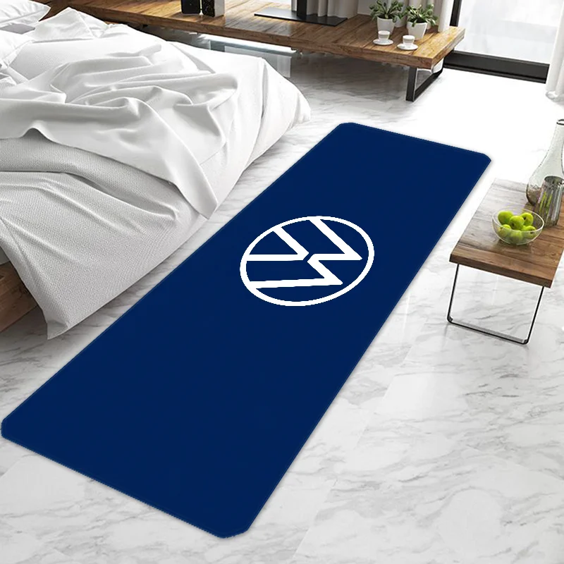 Door Mat Entrance V-Volkswagens Car Logo Non-slip Washable Kitchen Carpet Living Room Hallway Rugs Mats Bathroom Bath
