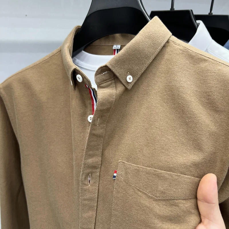 Мужская классическая рубашка из хлопка