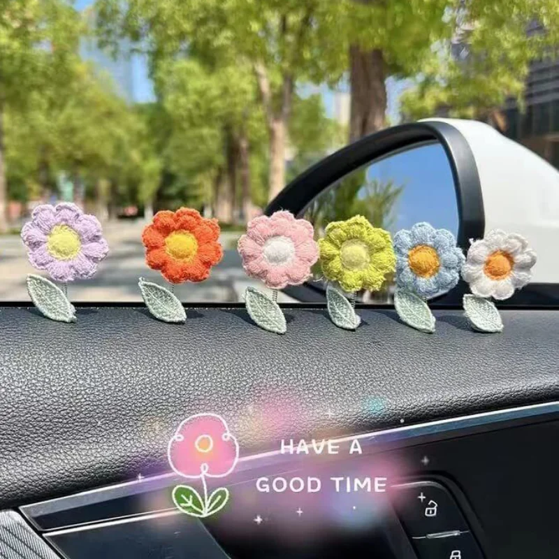 

Car Interior Rocking Floral Decorative Pendants Cute Stying Swing Flower Decoration Accessories Auto Dashboard Center Console