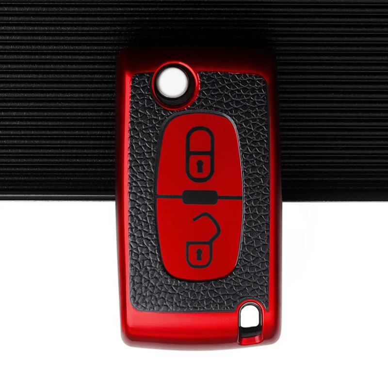 

Новинка чехол для ключа из ТПУ для Peugeot RCZ 206 207 306 307 308 407 для Citroen C2 C3 C4 C5 аксессуары для автомобиля с дистанционным управлением