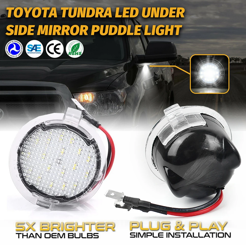 2 светодиодный т. светодиодная подсветка для зеркала Ford Ranger T6 Mustang 6 | Автомобили и