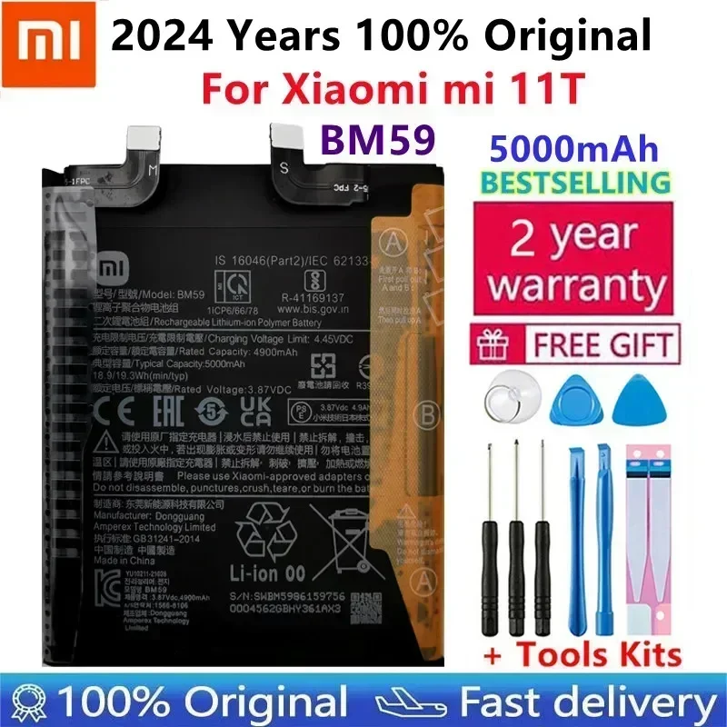 2024 года 100% оригинальный аккумулятор BM59 для Xiaomi 11T Mi BM58 Pro Mix 4 Mix4 аккумуляторы