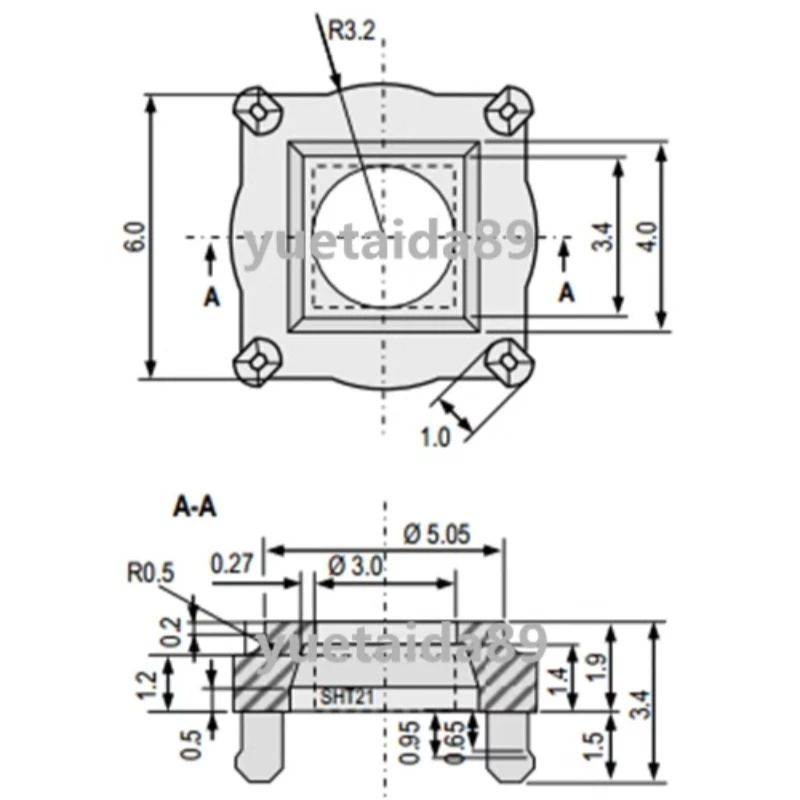 SF2 Пылезащитный и водонепроницаемый защитный чехол Датчик температуры влажности