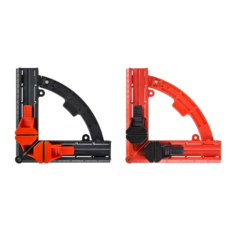 

90 Degree Angle Clamp Inch Metric Dual- Scale Picture Frame Carpentry Clamps