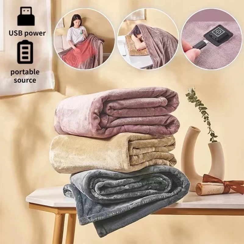

Электрическое одеяло с подогревом USB, 5 В, электрическое одеяло, матрас, мягкая моющаяся шаль с подогревом, зимний обогреватель тела
