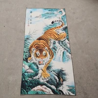 domineering tiger painting antiques collection embroidery painting tapestry painting living room decoration
