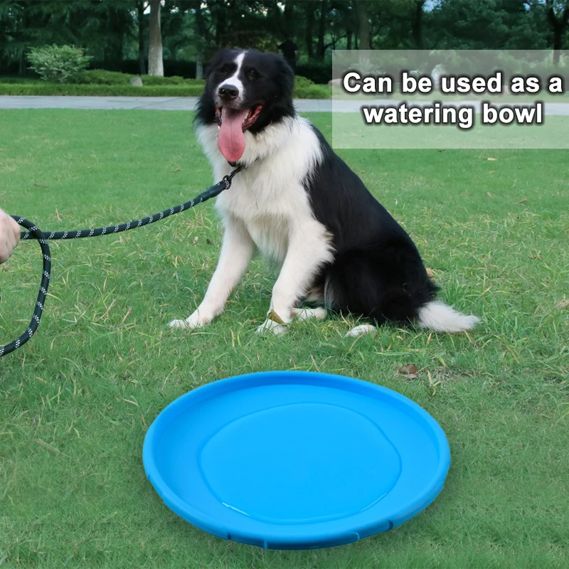 Dog Flying Discs Soft Rubber Anti-Bite Anti-Slip Interactive Games Pet Training Supplies |