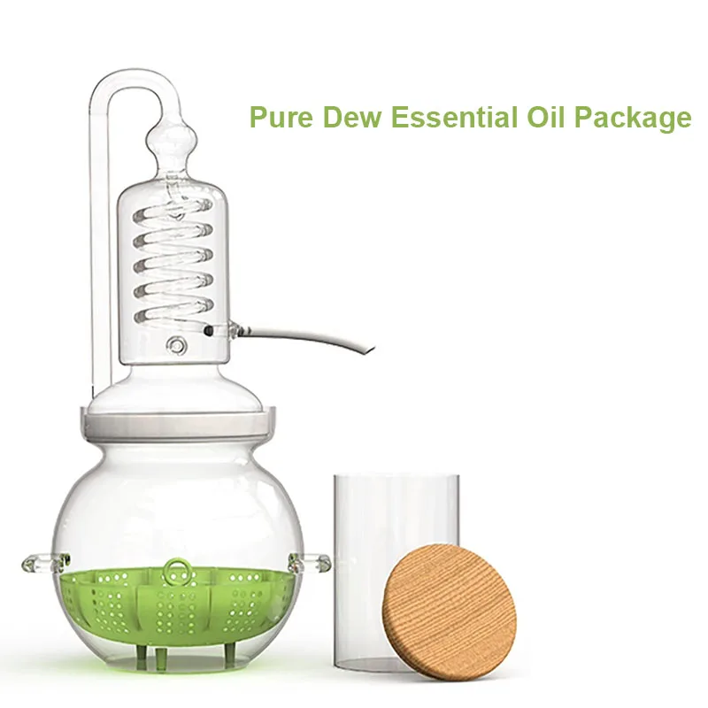 Стеклянный дистиллятор для эфирного масла большой емкости 4 л нагревательное