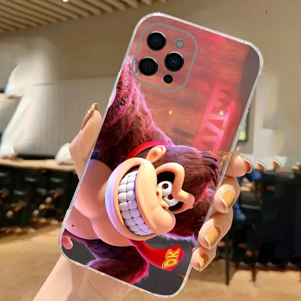 Чехол для телефона D-Donkey Kong Game для iPhone 16,15,14,13,12,11 Plus, Pro, Max, XR, XS, X, 7,8 SE, мини-прозрачный силиконовый мягкий чехол (art.: 3920cf1cd351a) - 3920cf1cd351a