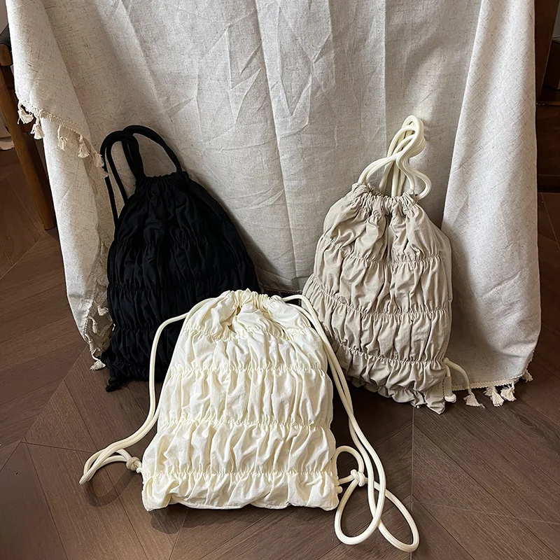 Южная Корея нишевая нейлоновая сумка minmin на шнурке женская новый рюкзак большой