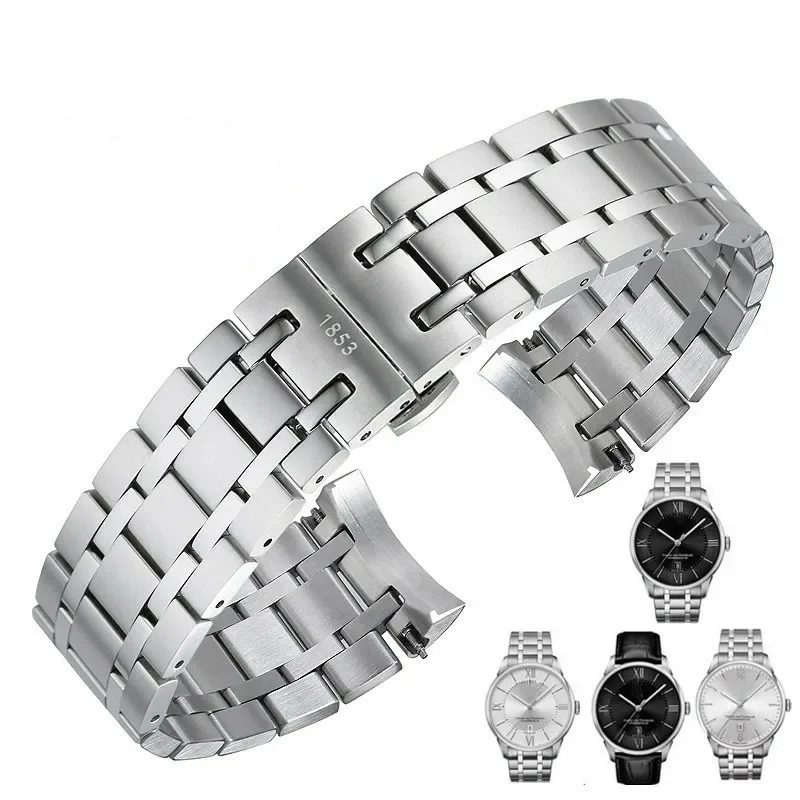 

Ремешок из нержавеющей стали для часов Tissot T099, Цельный металлический браслет для часов 1853, 21 мм