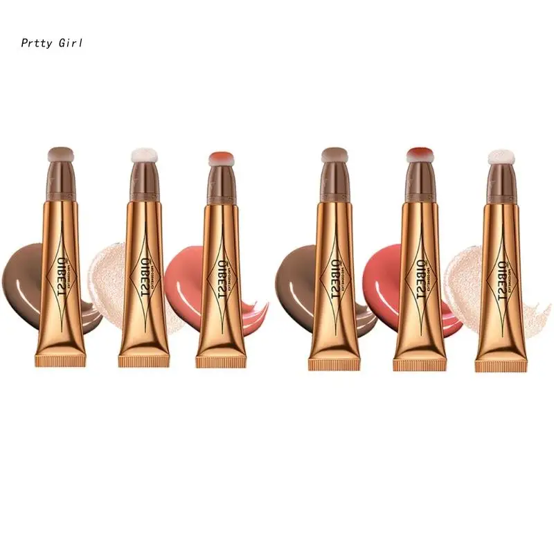 

Контур волшебная палочка красоты, жидкий консилер для лица, контурирующий хайлайтер, Румяна с подушкой-аппликатором, макияж для лица D2TA