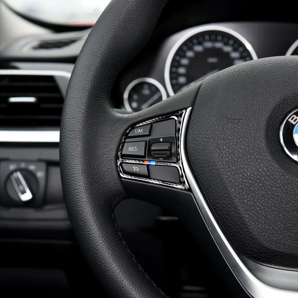 

Переключатель панели руля для BMW F20 F21 F30 F34 F32, аксессуары для отделки салона из углеродного волокна, наклейки для стайлинга автомобиля