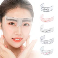 50 pcs permant plastic eyebrow mark ruler measurement for brow microblading shape tattoo lamination tools accessories