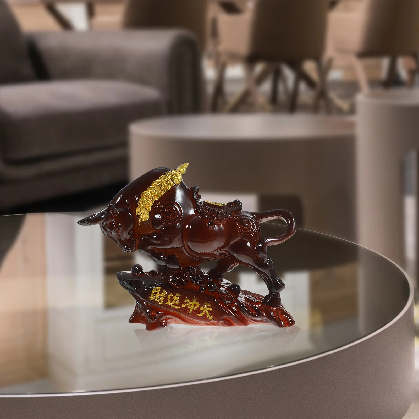 Меняющий цвет коровий орнамент животное настольный декор для крупного рогатого