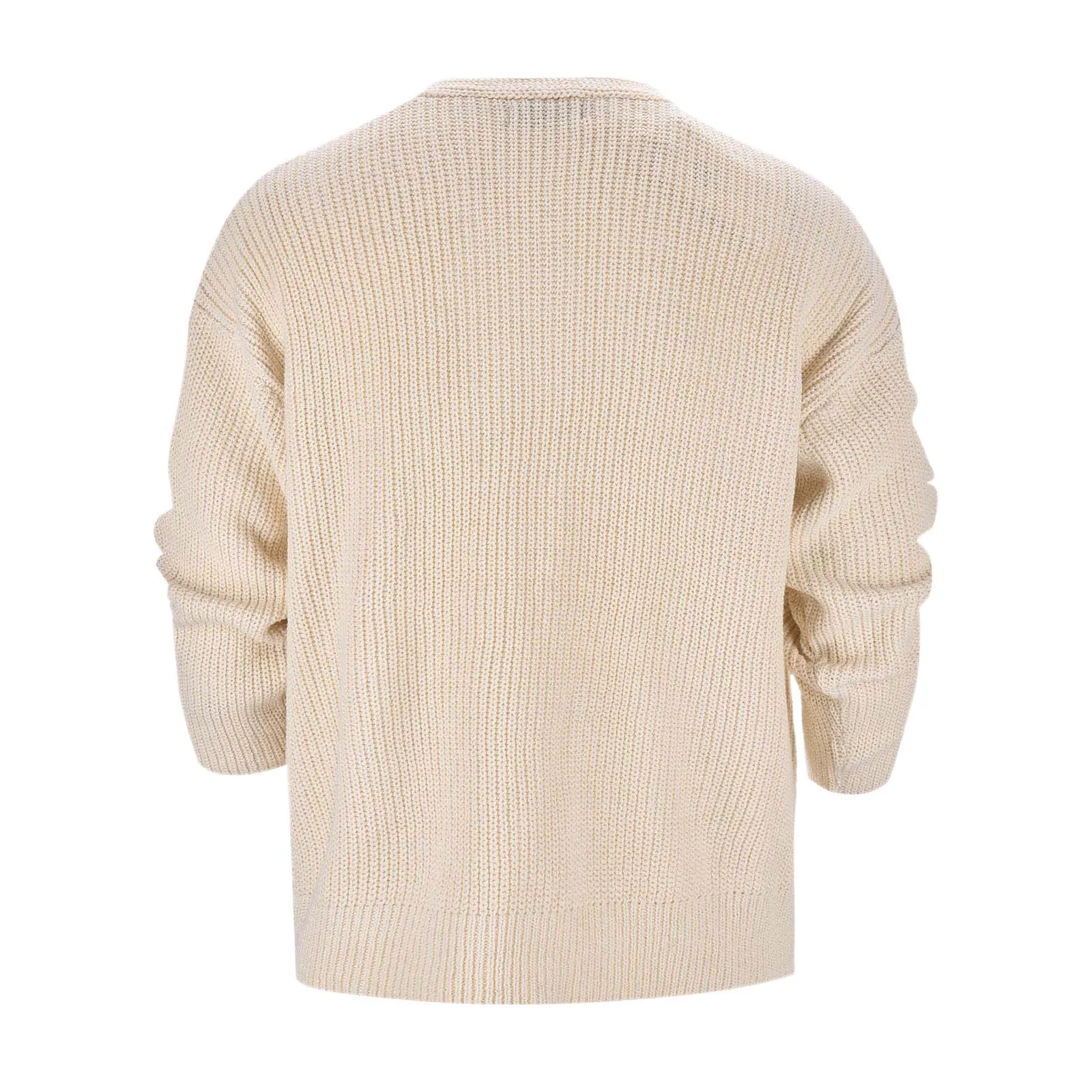 2024 осенний вязаный свитер на молнии для мужчин однотонный повседневный тонкий