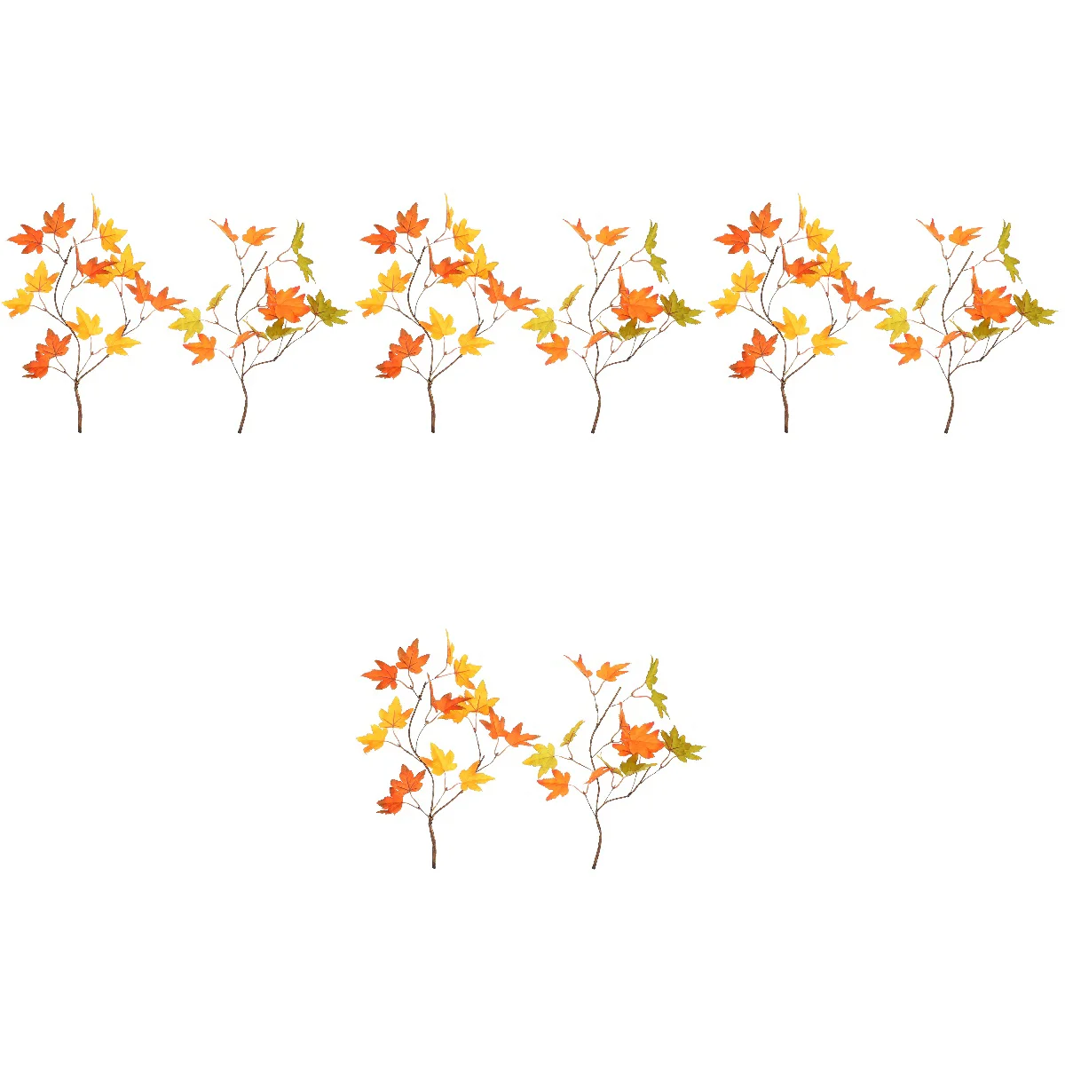 

Maple Leaves Leaf Decoration Autumn Picks Fall Fake Red Shrubs Greenery Ornament Fireplace Stem Branches Fauxfloral Japanese