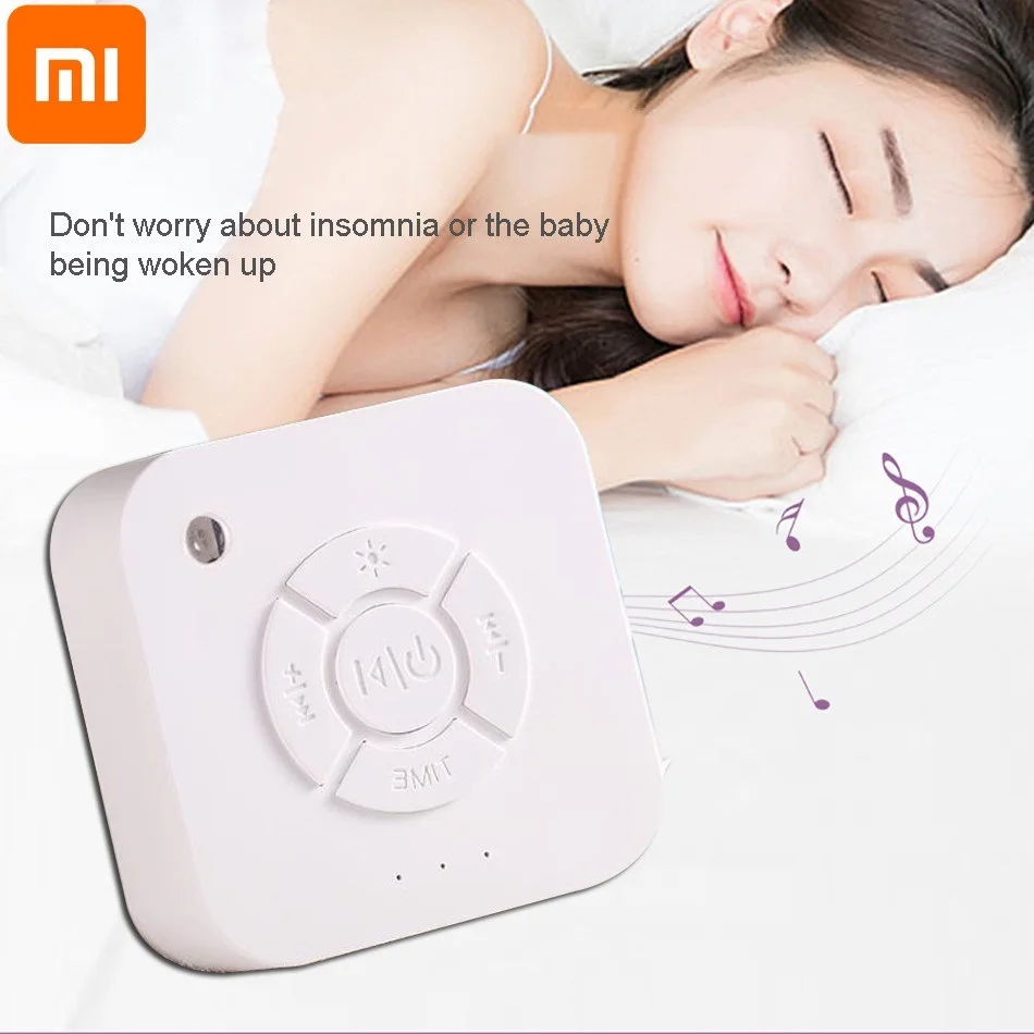 

Xiaomi USB генератор белого шума, перезаряжаемая машина с таймером отключения, звуковой аппарат для сна, расслабления, для ребенка, офиса, путеше...