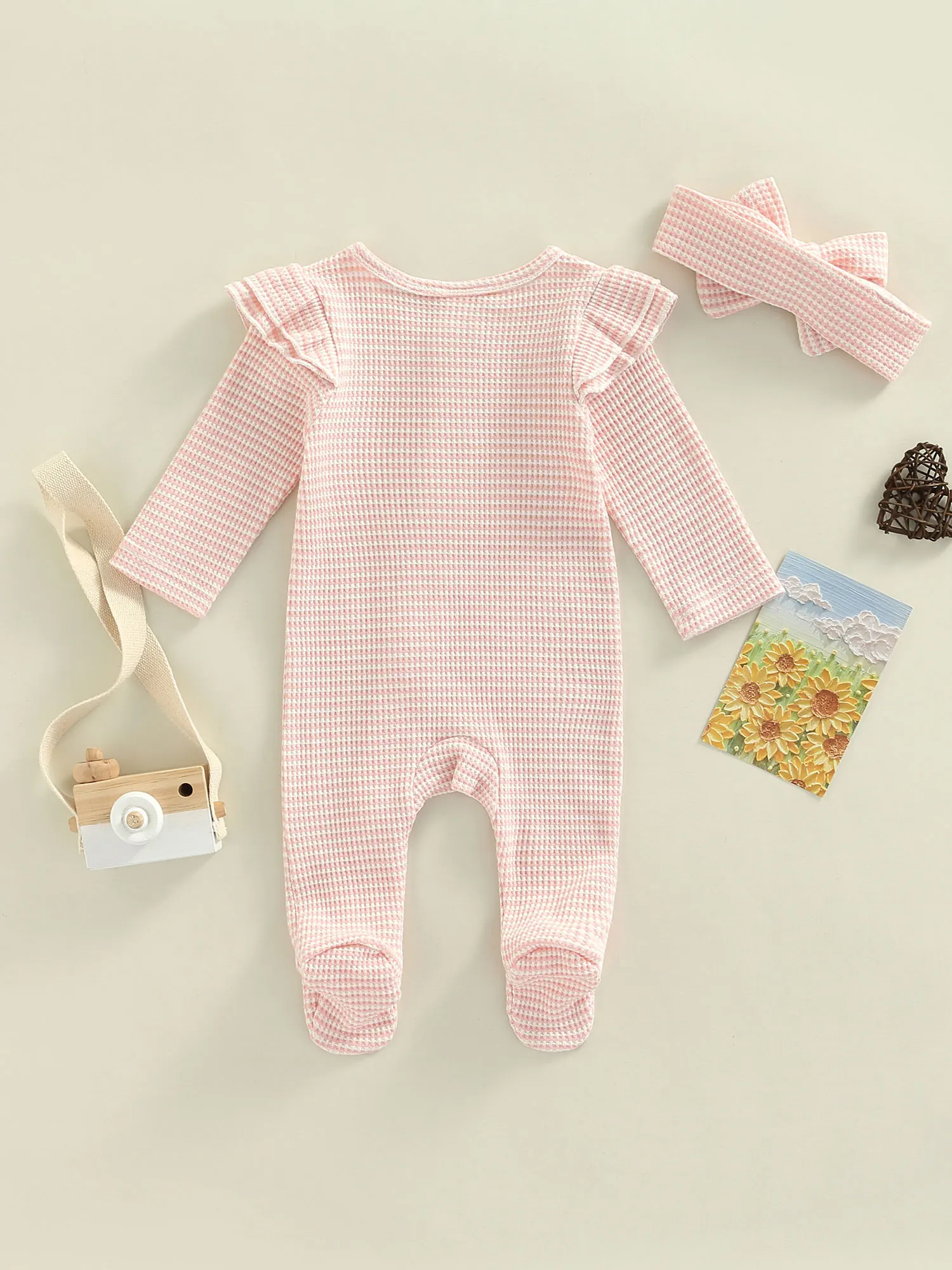 

Baby Boys Romper Suit Short Sleeve Button Down Striped Casual Summer Romper Hat