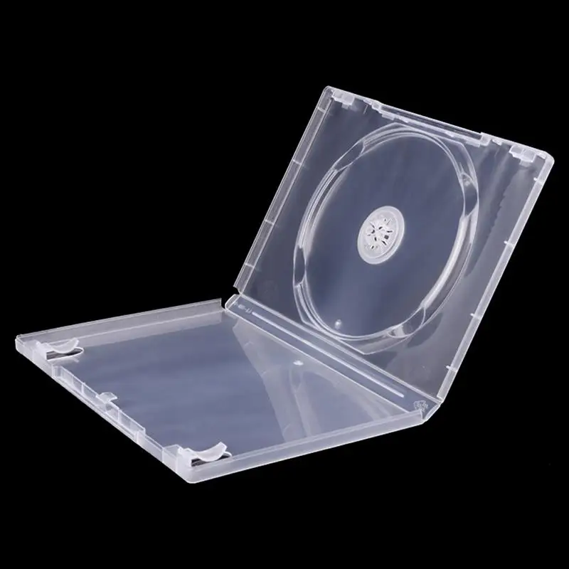 1 шт., прозрачная коробка для хранения CD-дисков