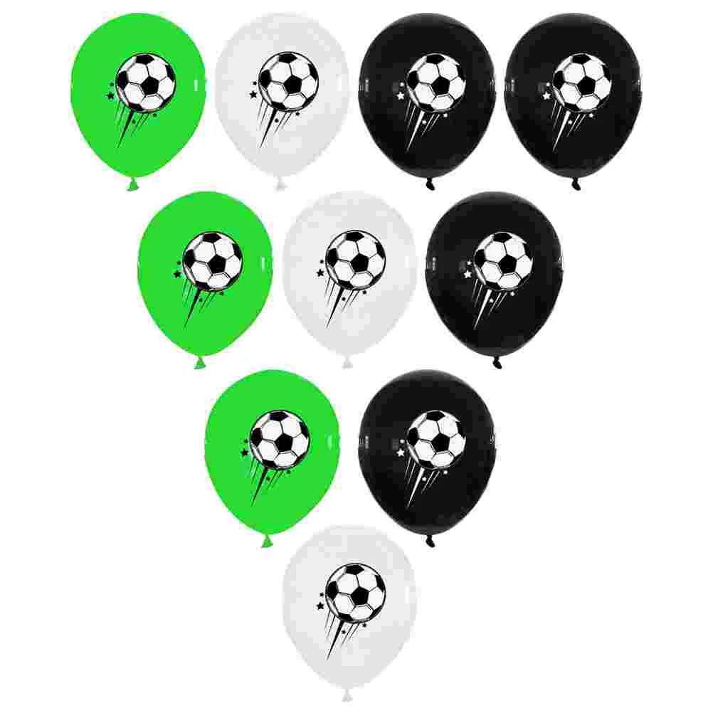 

30PCS Soccer Latex Balloons Sports Balloons Garland For Sports Themed Soccer Birthday Party Decoration