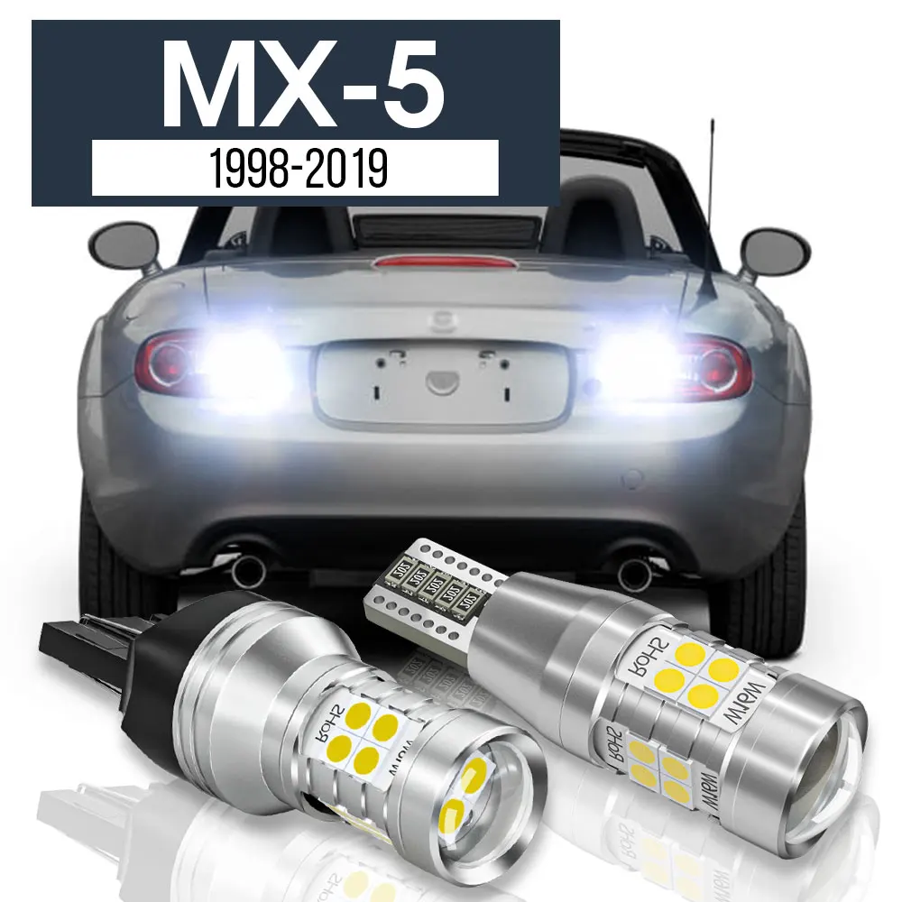 

2pcs LED Backup Light Reverse Lamp Canbus Accessories For Mazda MX-5 MX 5 MX5 NB NC ND 1998-2019 2005 2006 2007 2013 2014 2015