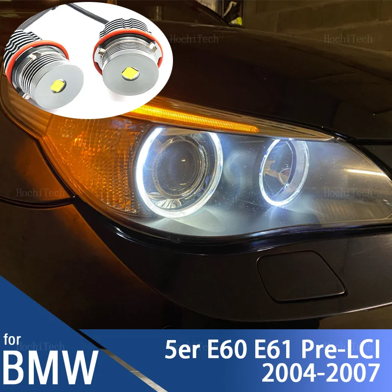 

60W White LED Car Halo Rings Angel Eyes Bulbs for BMW 5 series E60 E61 Pre-LCI 520i 523i 525i 528i 530i 535i 540i 545i 04-07