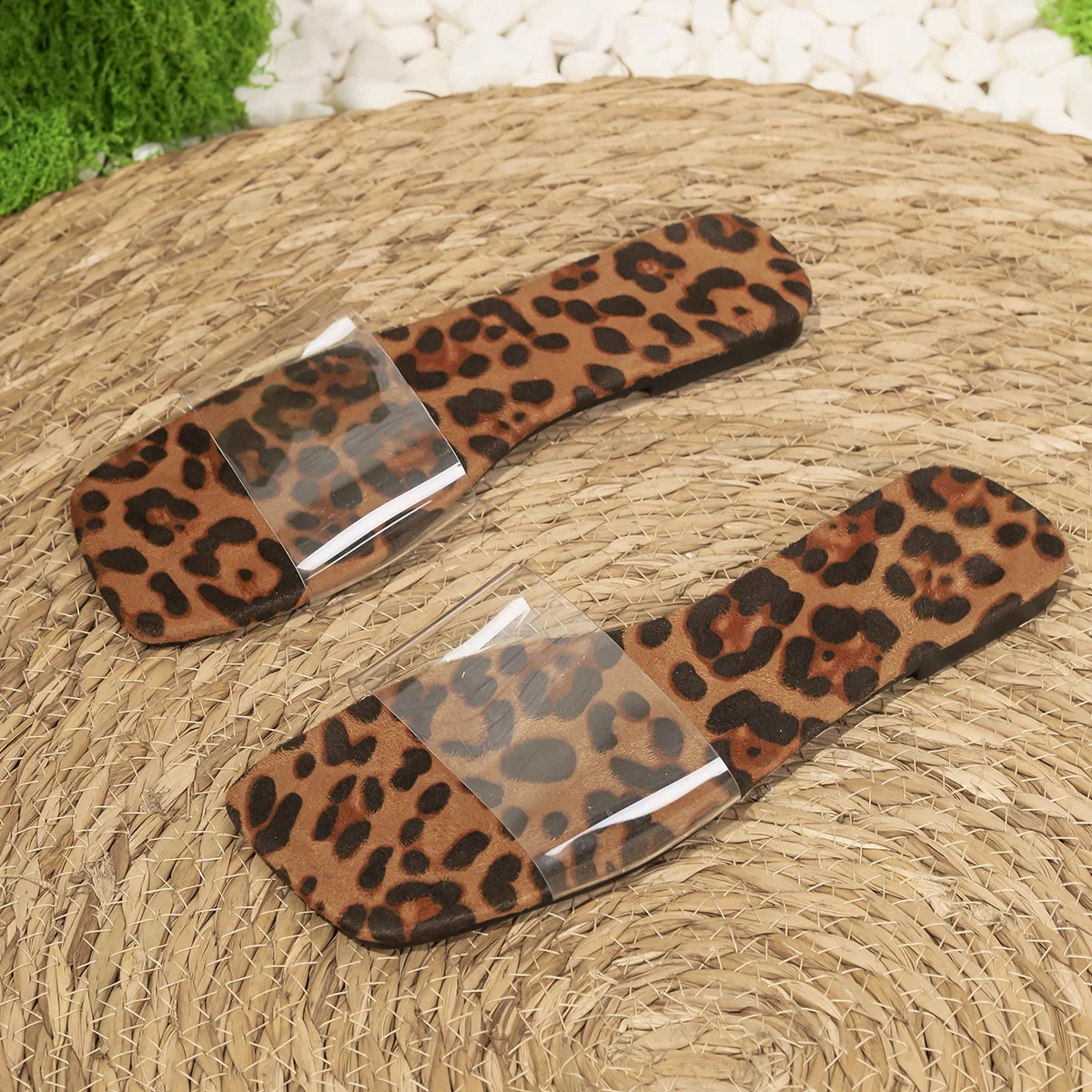 Прозрачные летние тапочки из ПВХ для женщин