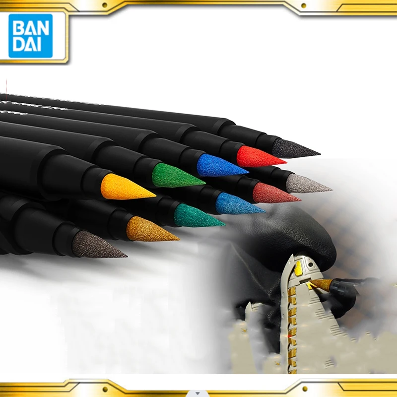 

Gundam Model Base Color Metallic Marker Pen Water-Based Soft Head Color Marker Kit Paint Line Pen Dspiae MK/MKM