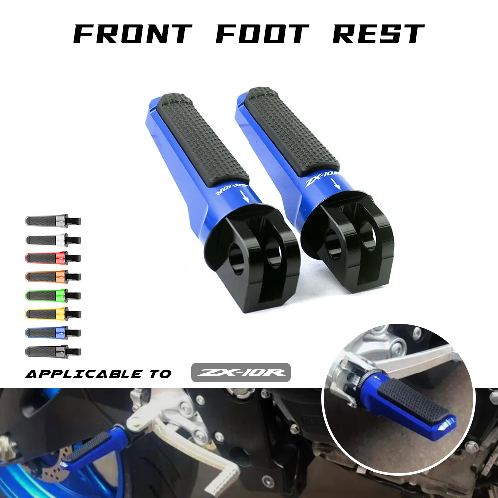 

For KAWASAKI NINJA ZX10R ZX-10R ZX 10R RR Motorcycle Accesstories CNC Aluminum Rear Foot Pegs Footrest Passenger Footpegs