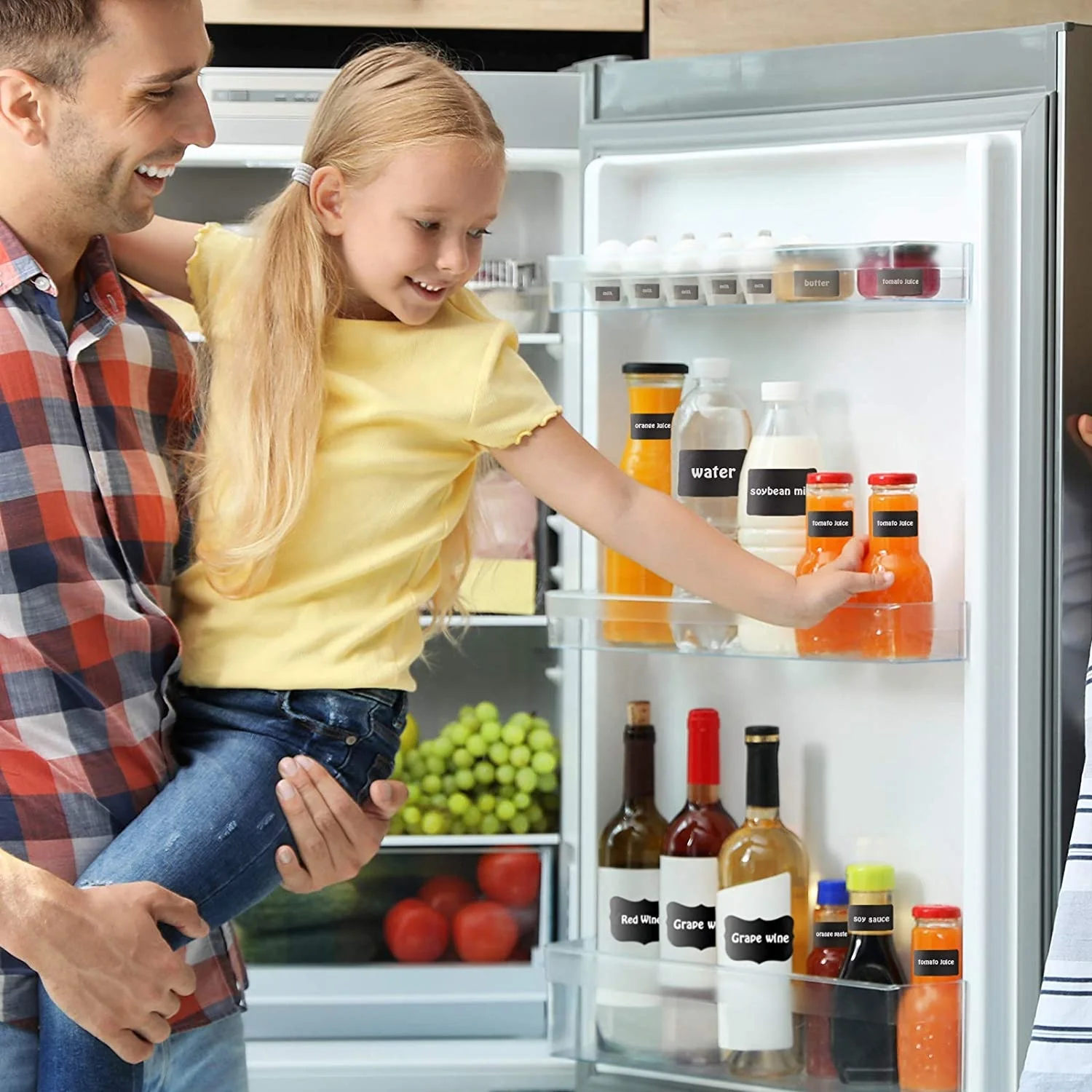 120pcs Waterproof Erasable Minimalist Blackboard Craft Kitchen Spice Jars Organizer Labels Chalkboard Black Chalk Board Stickers