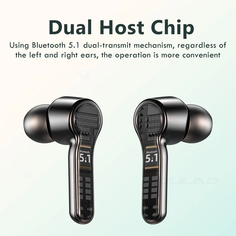 Фото TWS Bluetooth-совместимые наушники 5 1 стерео беспроводные 2000 мАч зарядный бокс TWS Bluetooth-совместимые наушники 5 1 стерео беспроводные 2000 мАч зарядный бокс
