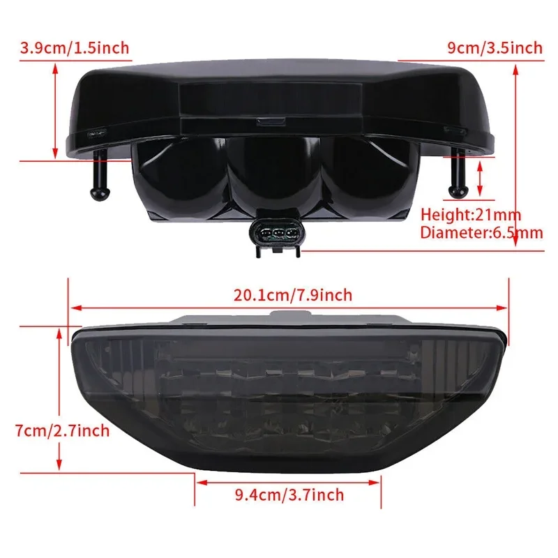 Задний фонарь ATV стоп-сигнал автомобильные фары для Honda TRX 250 300 400 500 700 Rancher Foreman Rubicon