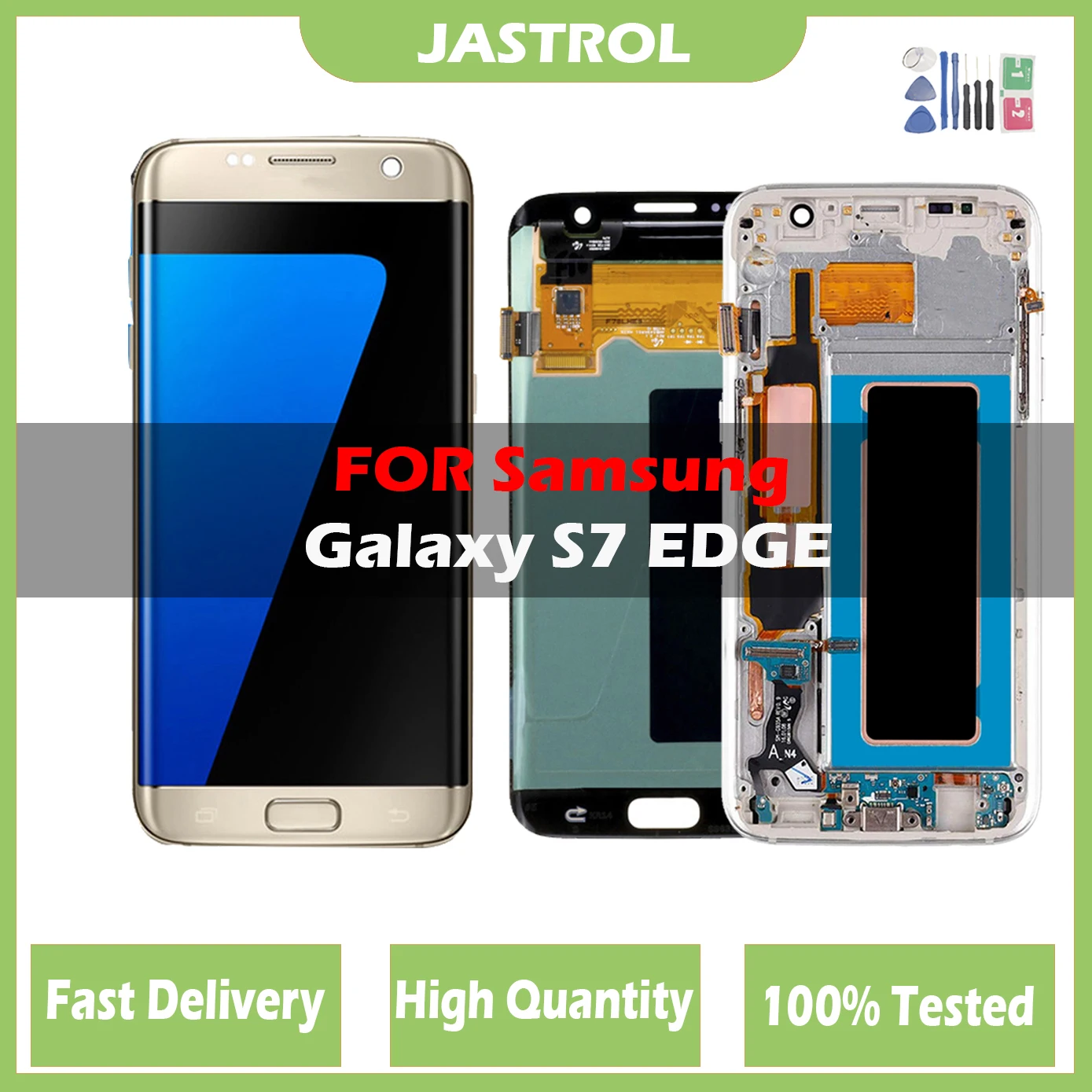 

Оригинальный ЖК-дисплей для Samsung Galaxy S7 Edge G935 G935F SM-G935F, ЖК-дисплей с сенсорным экраном, запчасти для ремонта сенсорного экрана с задней крышкой