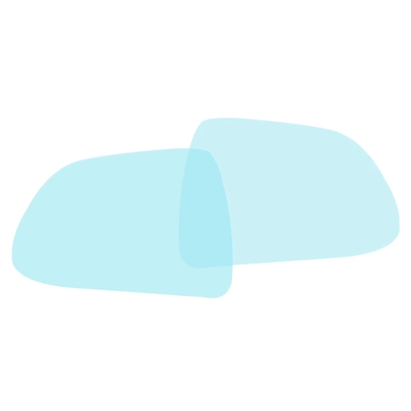 

2Pcs Car Rearview Mirror Film Anti Rain Waterproof Anti-Scratch Clear Protective Car Membrane Sticker